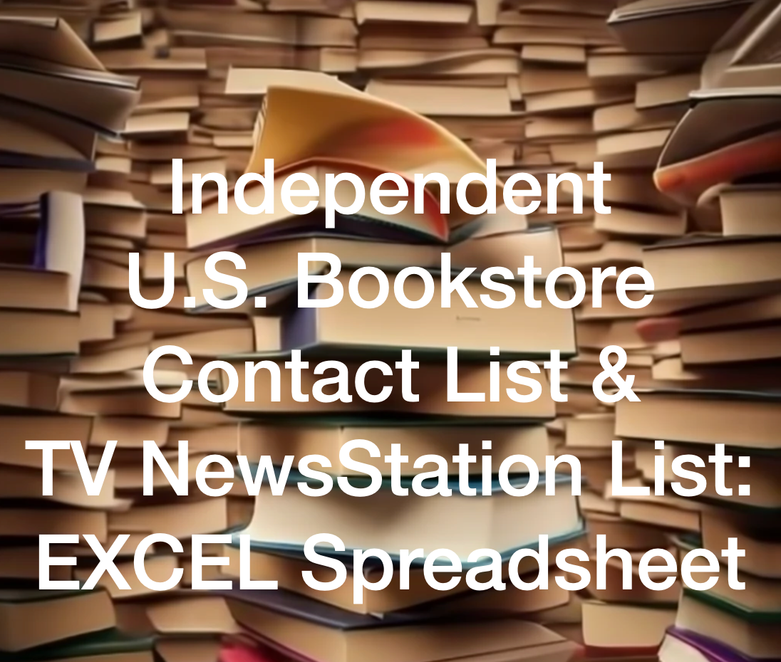 BUNDLE: Independent Bookstores & TV Stations Contact List - EXCEL - Digital Download Product